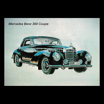 Mercedes Benz 300 Coupe - Vykort A5