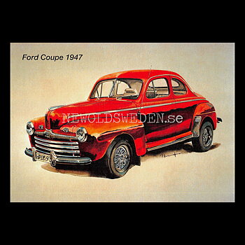 Ford Coupe 1947 - Vykort A5