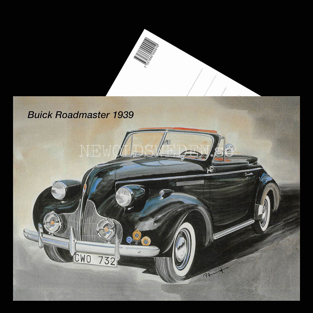 Buick Roadmaster 1939 - Vykort A5 - 3