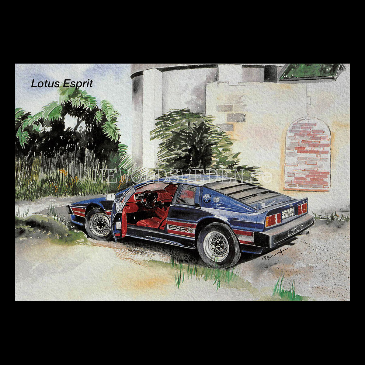 Lotus Esprit - Vykort A5