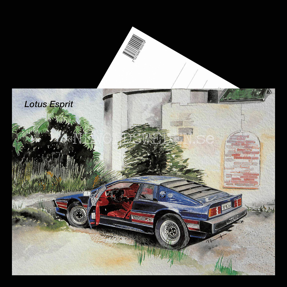 Lotus Esprit - Vykort A5 - 3