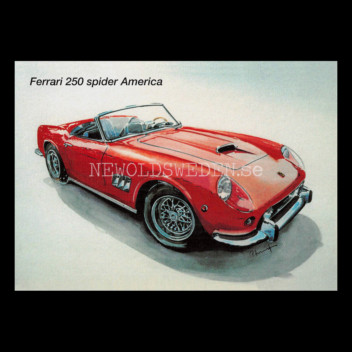 Ferrari 250 Spider America - Vykort A5