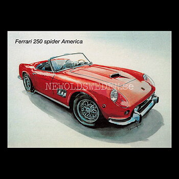 Ferrari 250 Spider America - Vykort A5