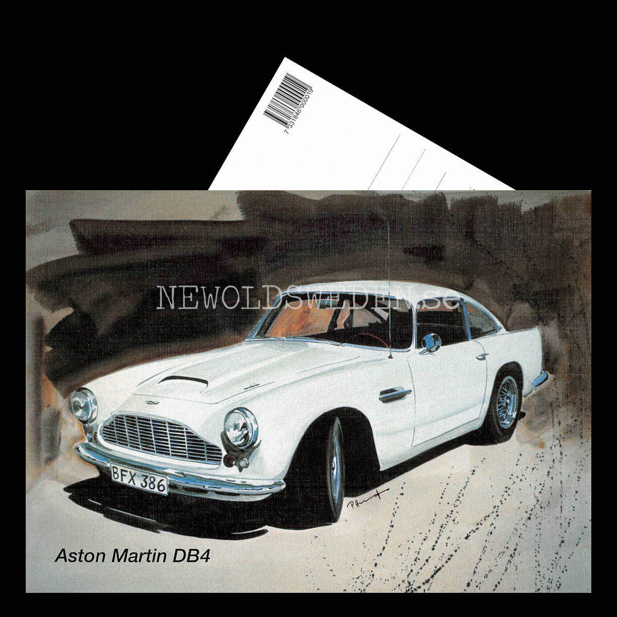 Aston Martin DB4 - Vykort A5 - 3