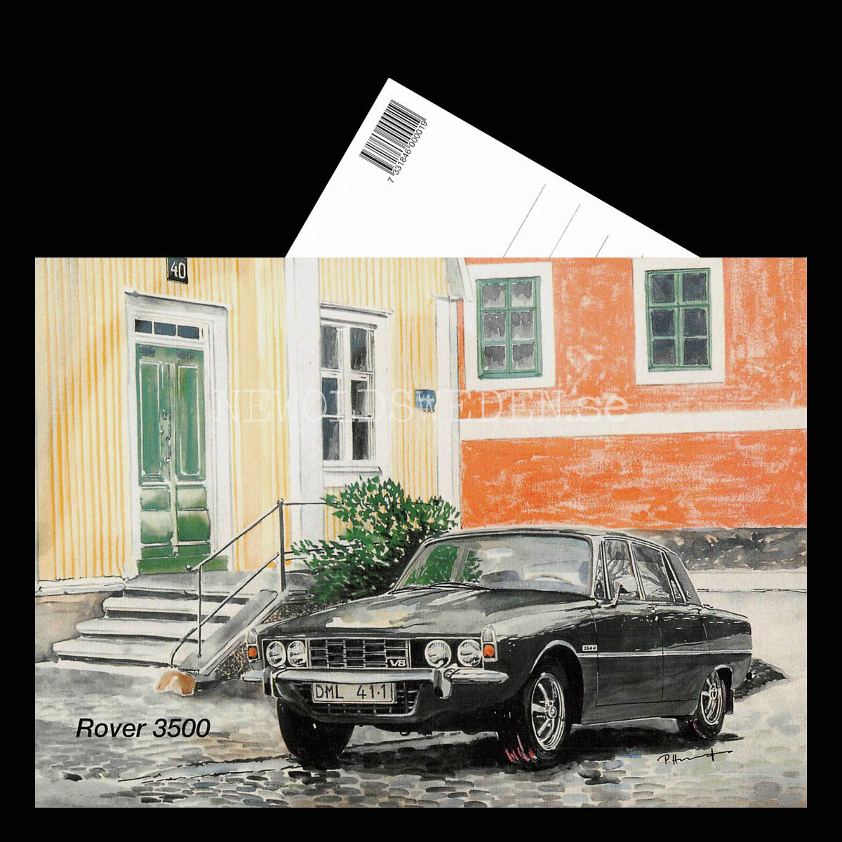 Rover 3500 - Vykort A5 - 3