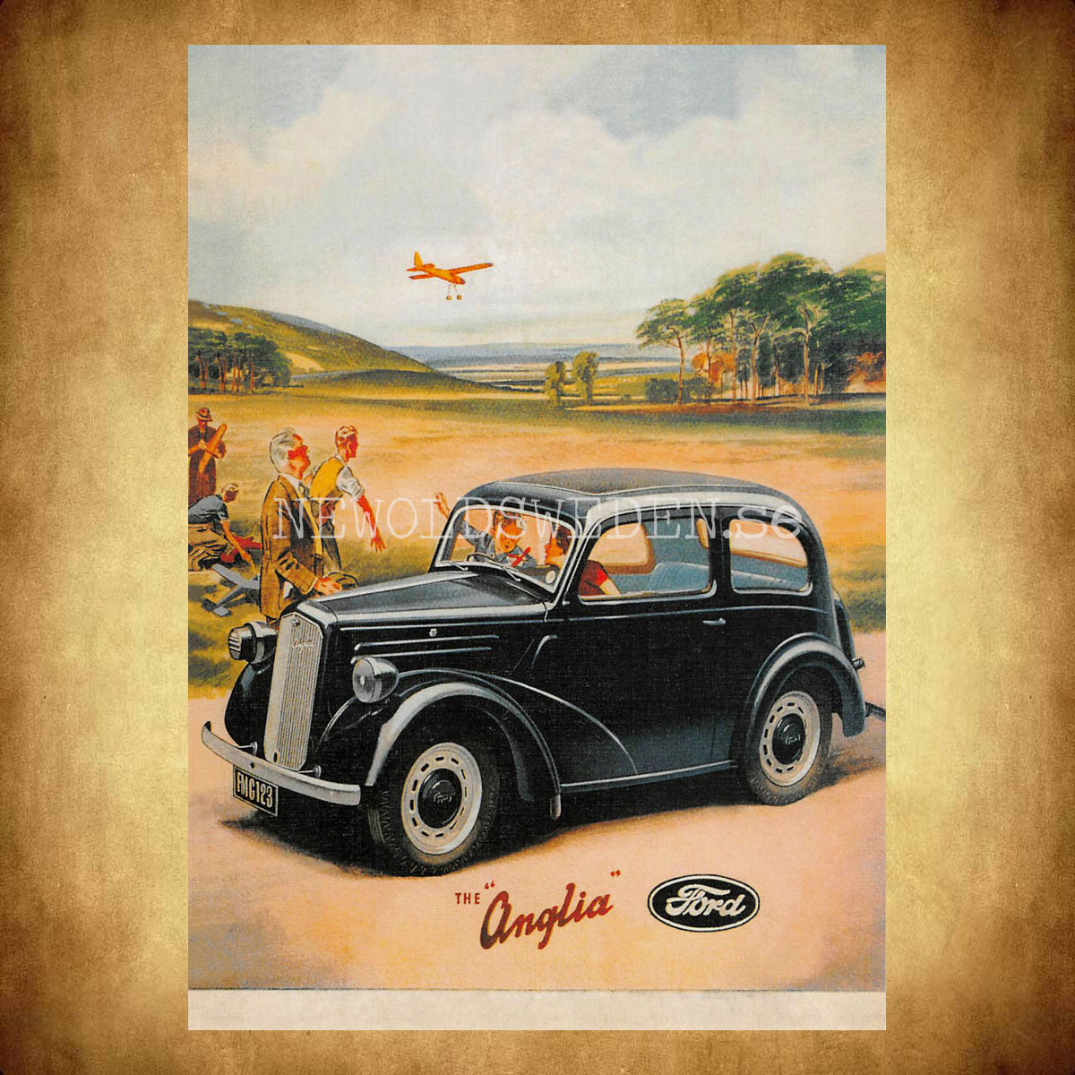Ford Anglia - Vykort A5 - 2