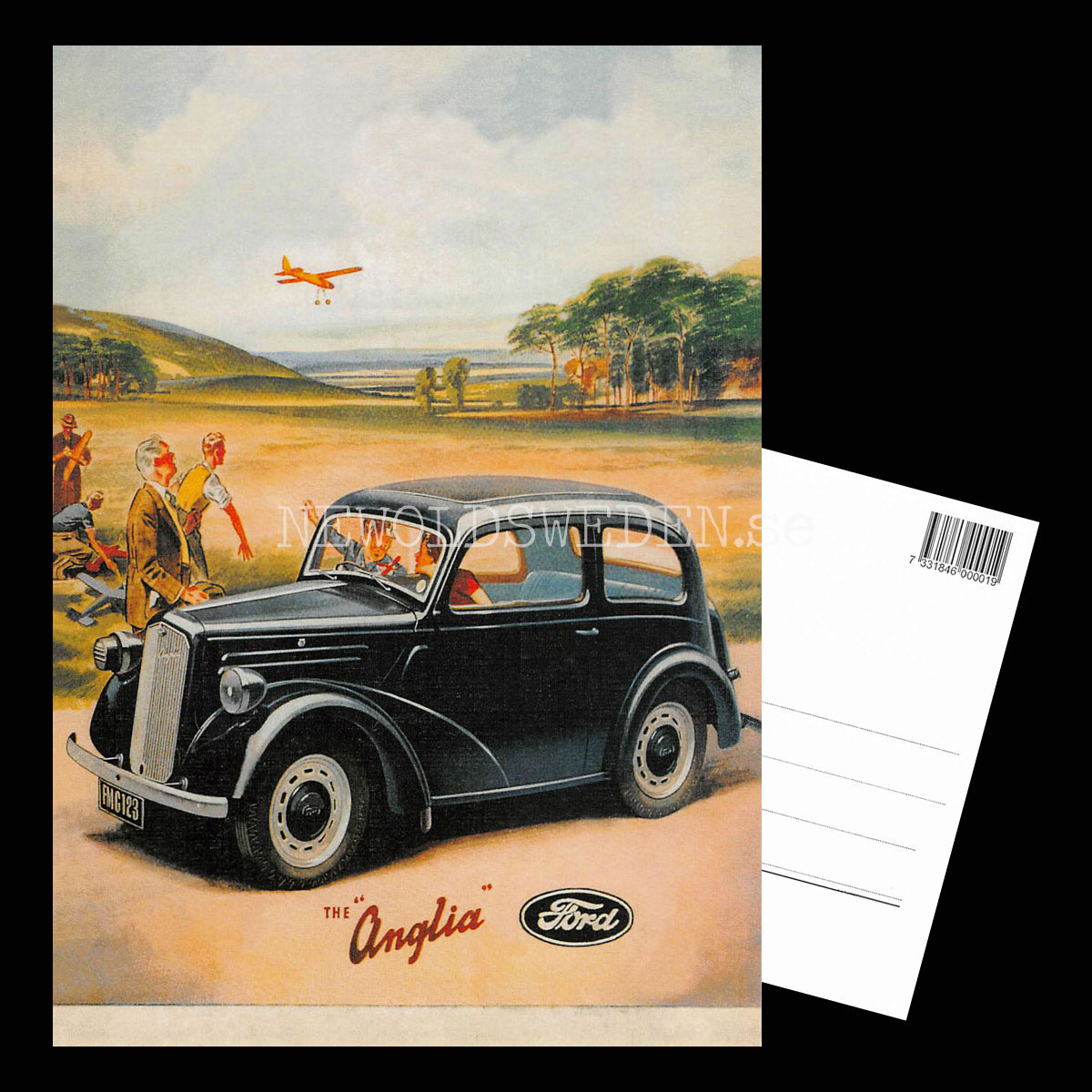 Ford Anglia - Vykort A5 - 3