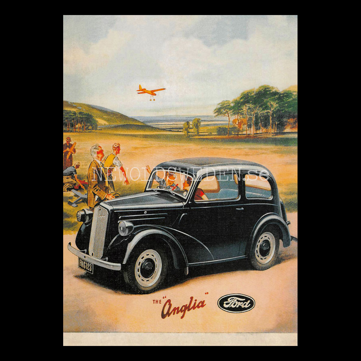 Ford Anglia - Vykort A5