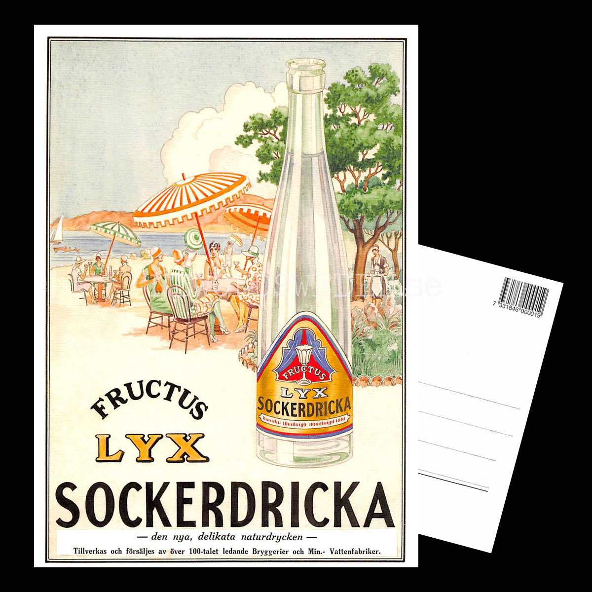 FRUCTUS LYX SOCKERDRICKA - Vykort A5 *** - 3