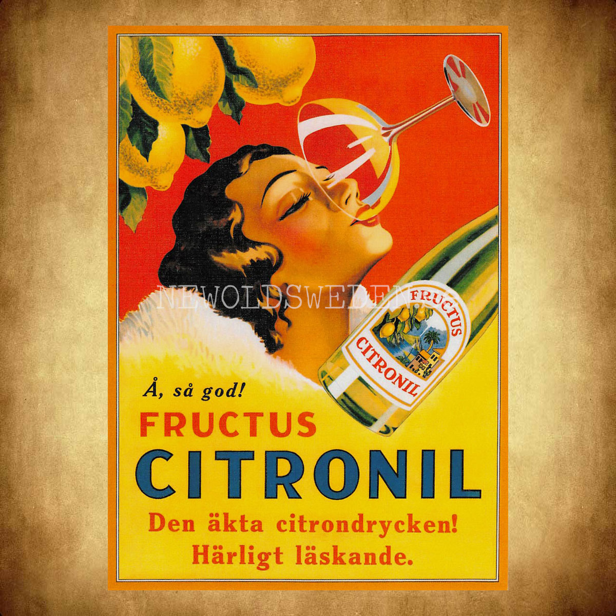 FRUCTUS CITRONIL - Vykort A5 - 2