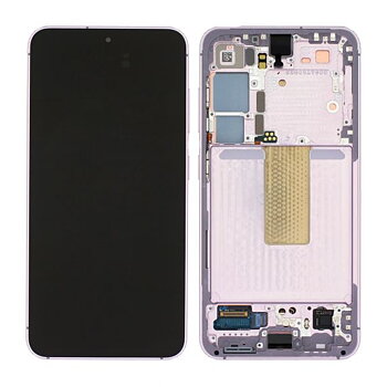 Original Samsung Galaxy S23 5G (SM-S911) Skärm med LCD Display - Lavendel/Lila