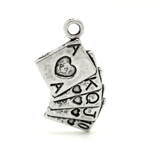 Charm -  Card Poker  Silver