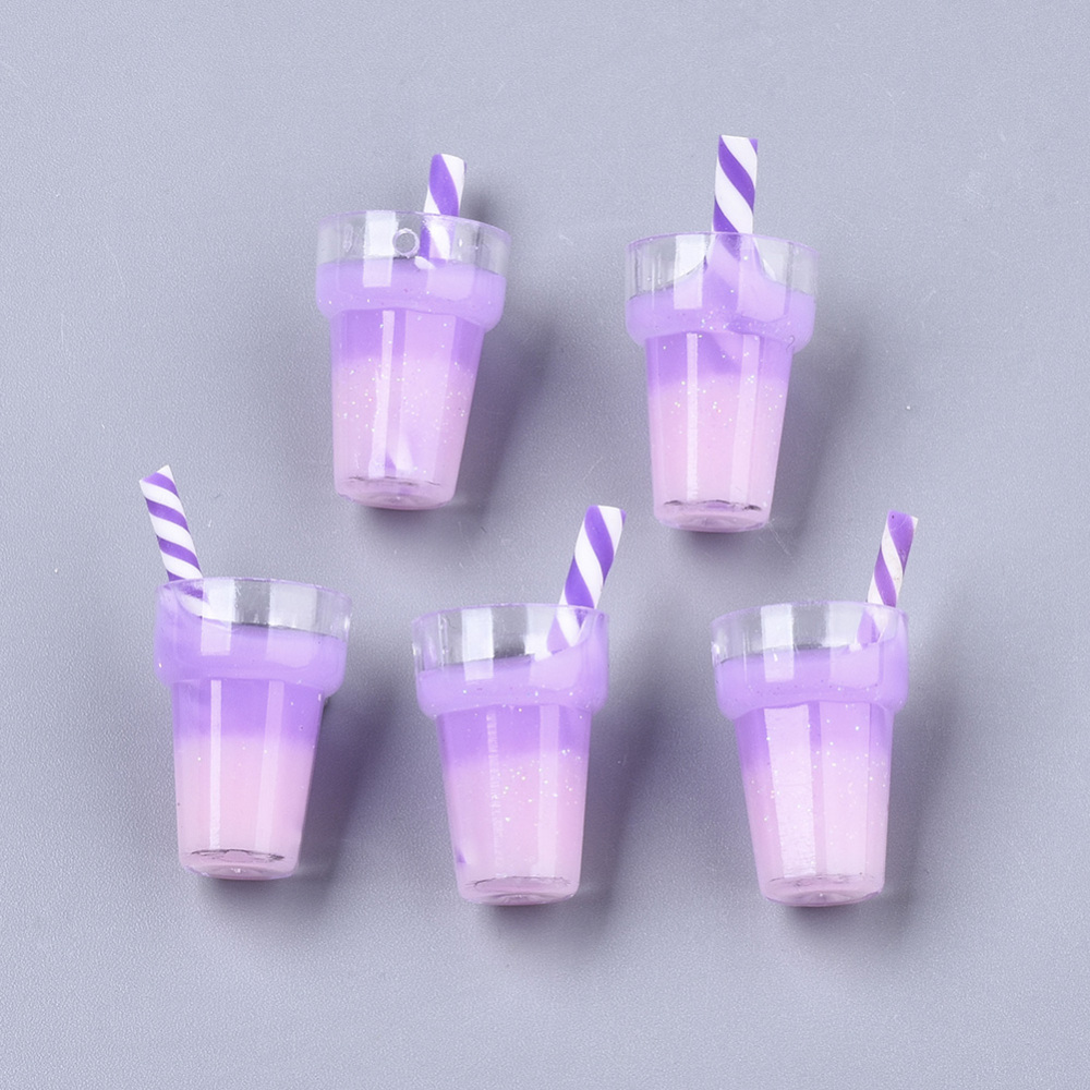 Berlock - Resin, 3D   Drink /  Milkshake  Lila - 2