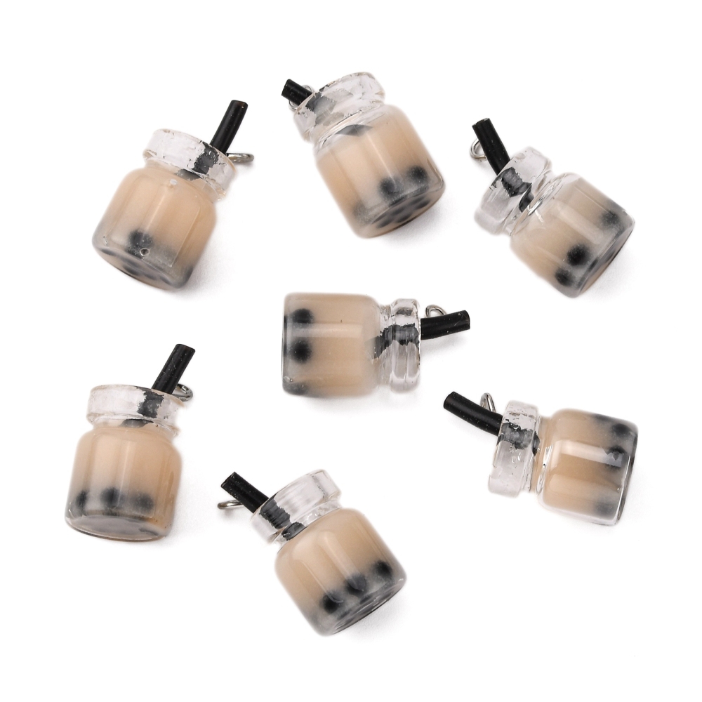 Berlock - Resin 3D Drink Boba Tea,  Beige