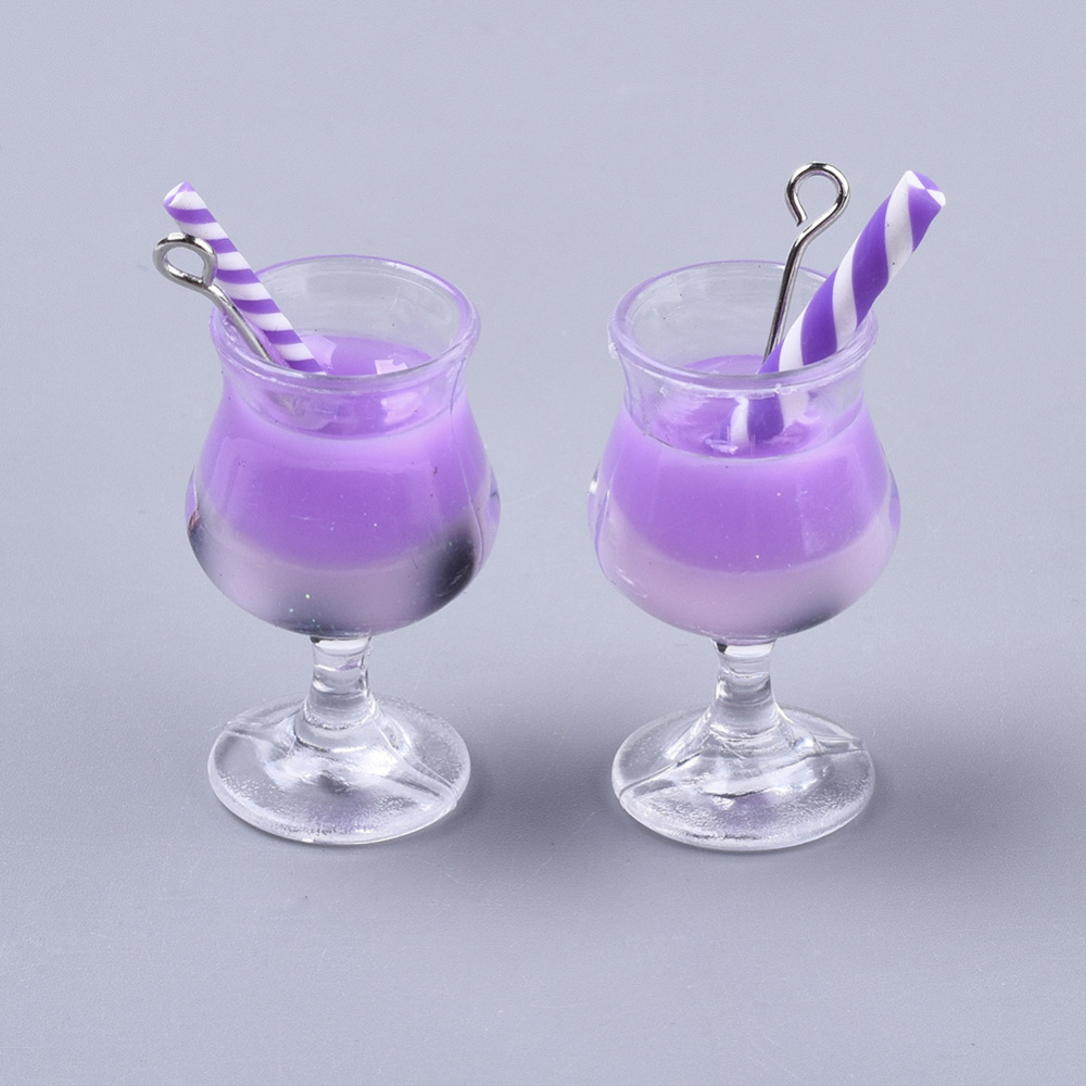 Berlock - Drink 3D, Resin Milkshake   White Lilac
