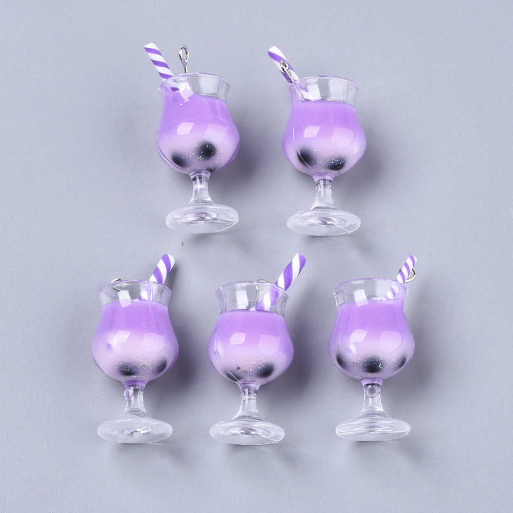 Berlock - Drink 3D, Resin Milkshake   White Lilac - 3