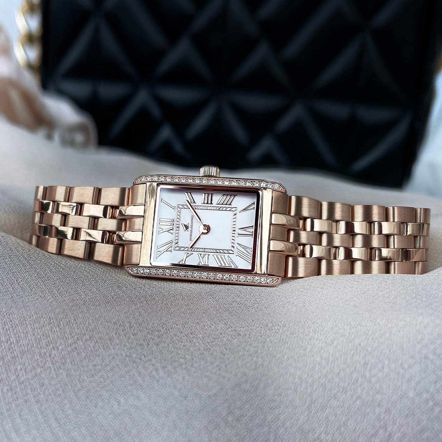 Gala Pavé Rose Gold & White - 4