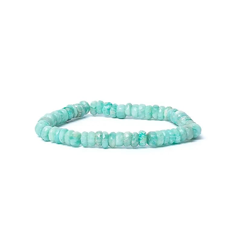 Armband amazonite facet AA kvalitet 6 mm