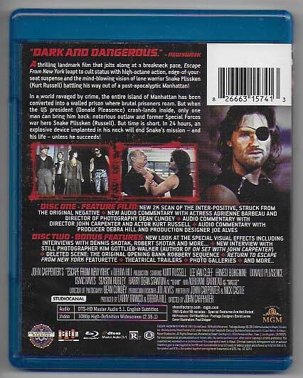 Escape From New York Blu-ray 2-disc Collector's Edition