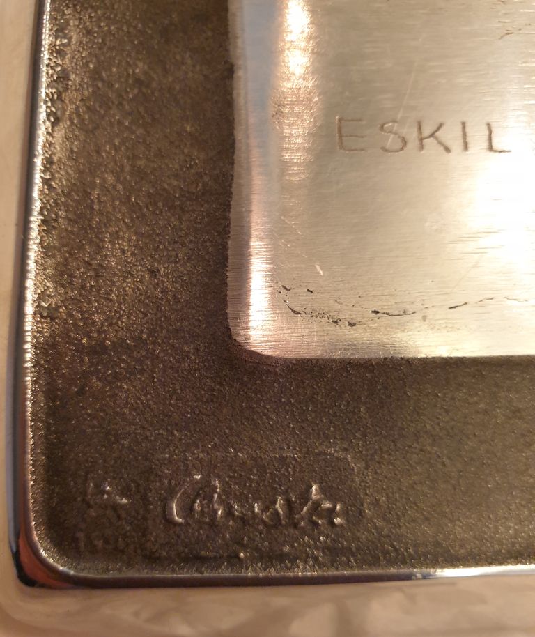Avestaverken Lars Andersson ashtray solid steel - 2