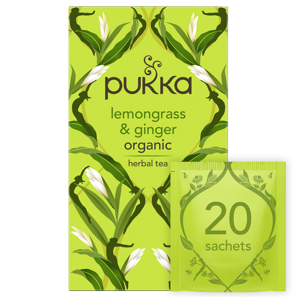 Te Lemongrass & Ginger 20 påsar - Pukka