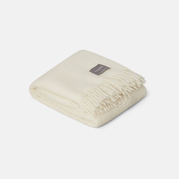 Mohair Pläd  Bright White