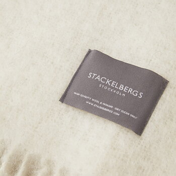Mohair Pläd  Bright White