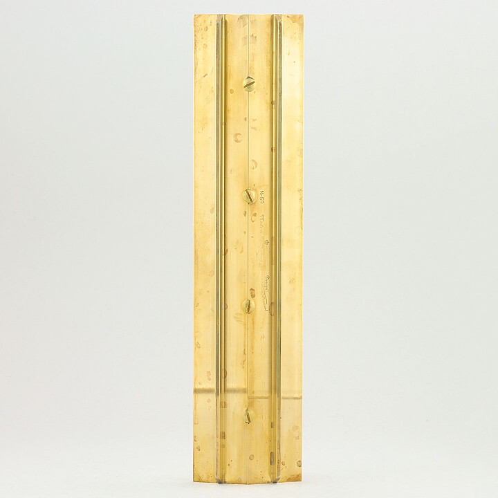 Pierre Forssell (1960s) Brass Candleholder Profil #69 32 cm