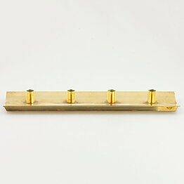 Pierre Forssell (1960s) Brass Candleholder Profil #69 32 cm
