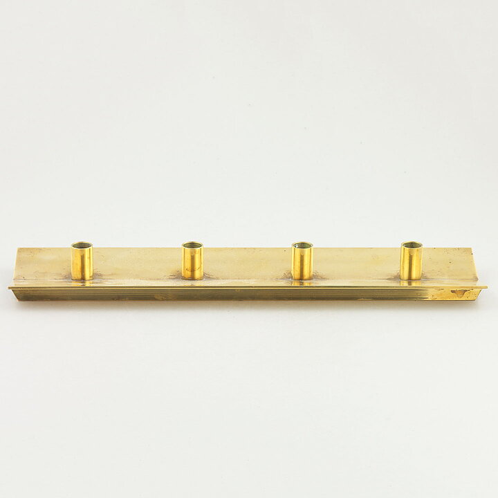 Pierre Forssell (1960s) Brass Candleholder Profil #69 32 cm