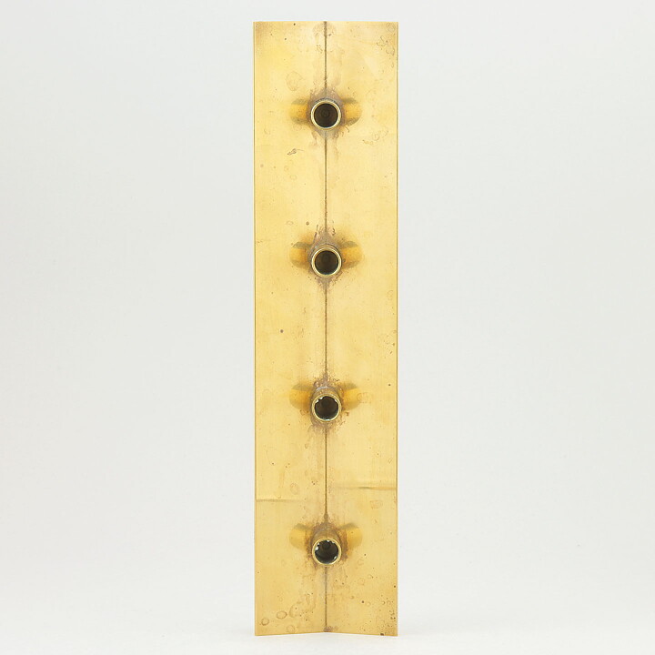 Pierre Forssell (1960s) Brass Candleholder Profil #69 32 cm