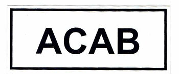Sticker ACAB
