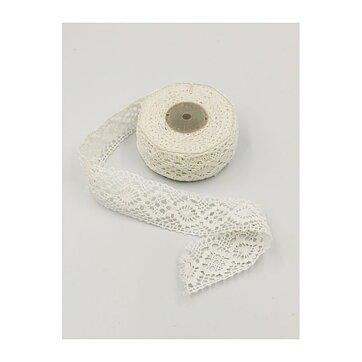 Lace Ribbon  - White 50 mm