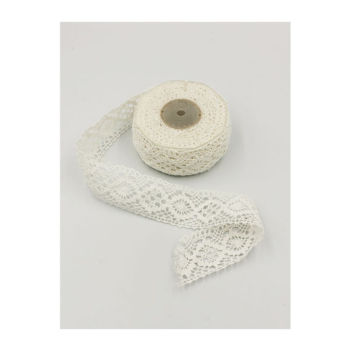 Lace Ribbon  - White 50 mm