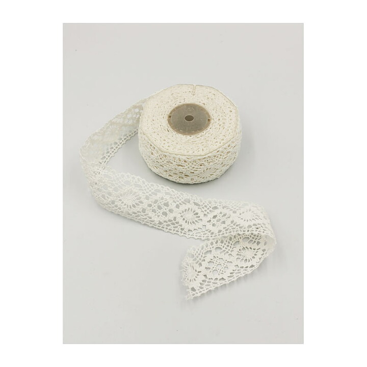 Lace Ribbon  - White 50 mm