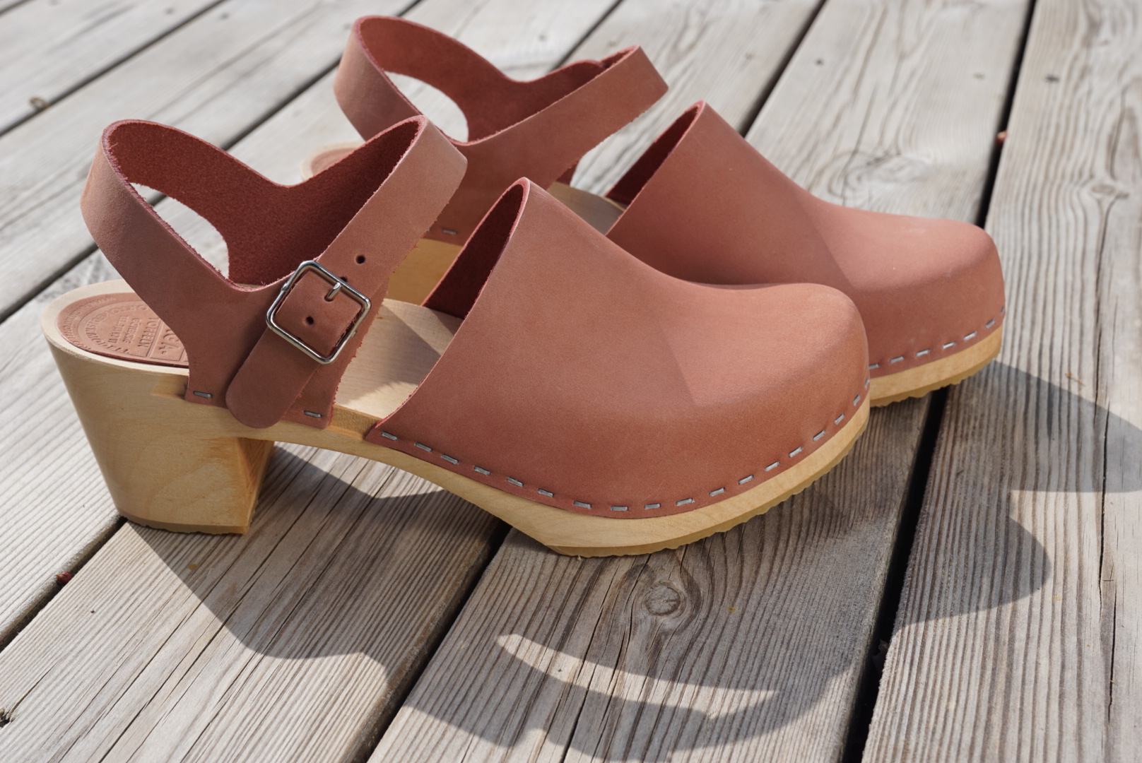 HagaToffeln Clog Charli Blush Suede Haga Trätoffelfabrik AB