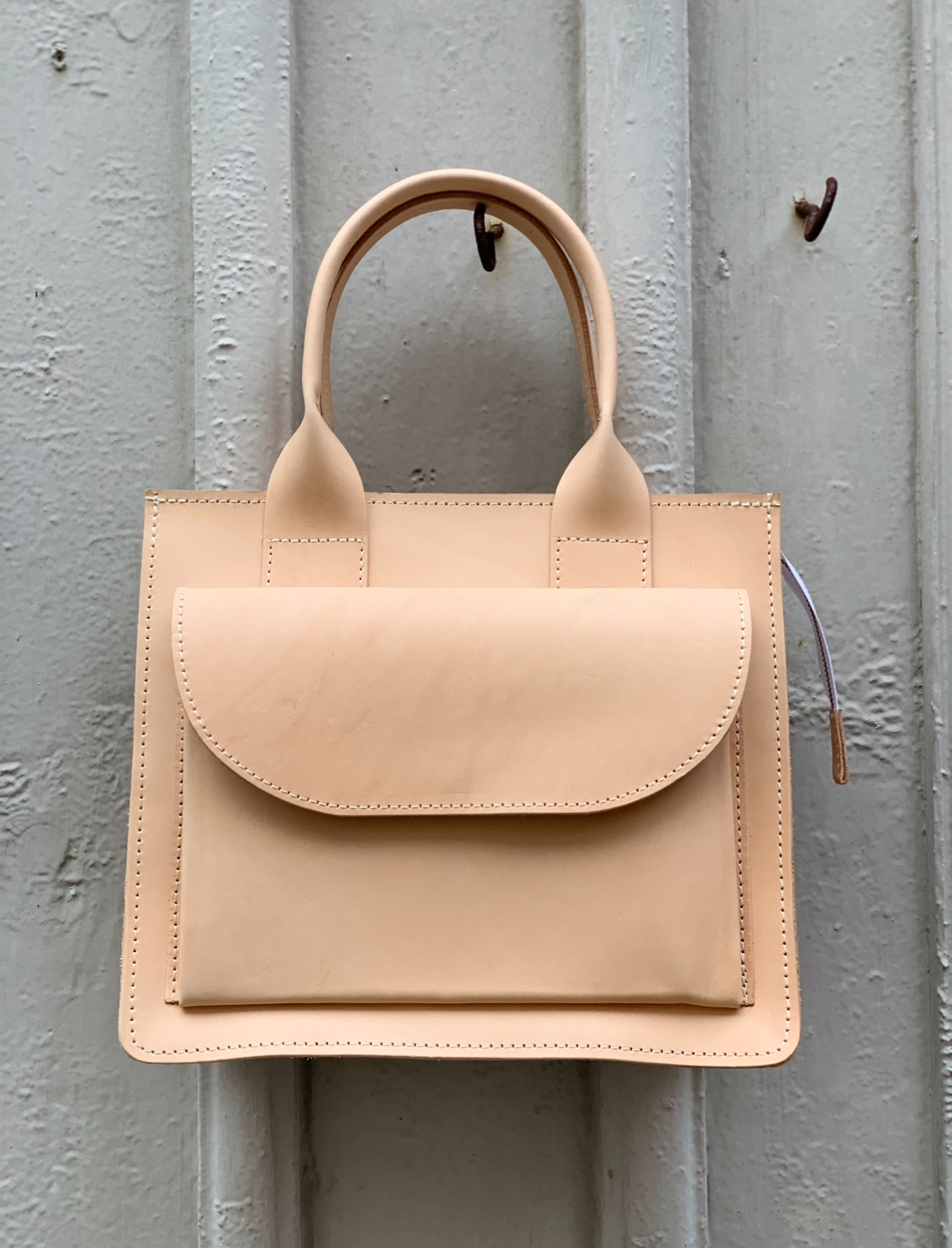 HagaToffeln - Teachers Bag Nature Vegetable Tanned Leather - 4