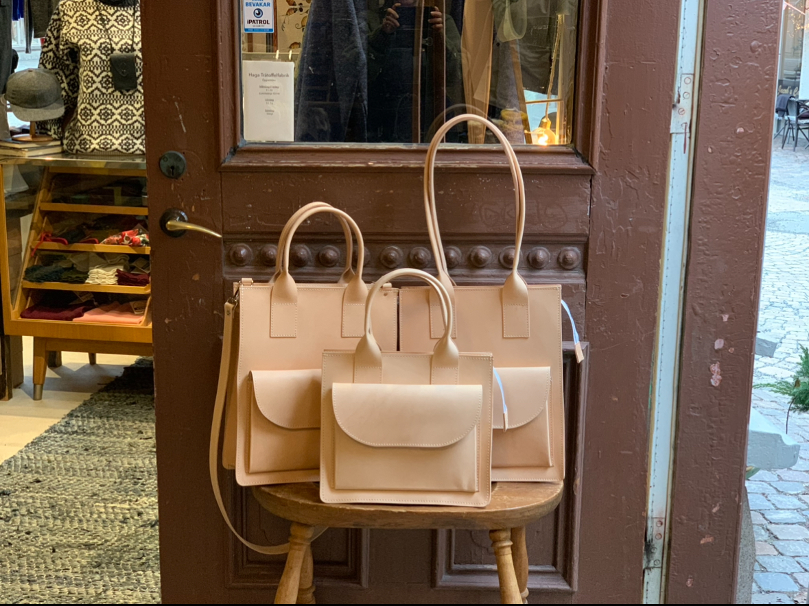 HagaToffeln - Teachers Bag Nature Vegetable Tanned Leather