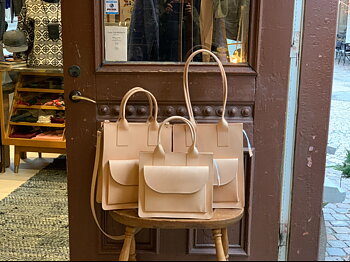 HagaToffeln - Teachers Bag Nature Vegetable Tanned Leather