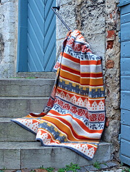 Kerstin Landström - Wool Blanket Visby Rost