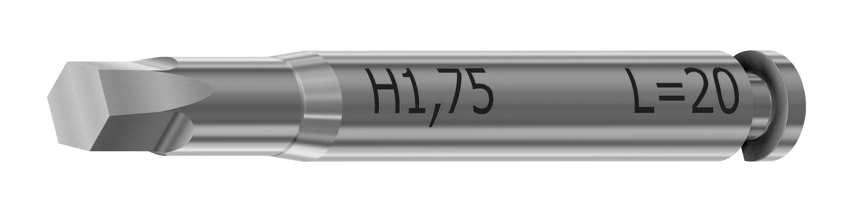 Screwdriver 20mm hex. 1,75mm head