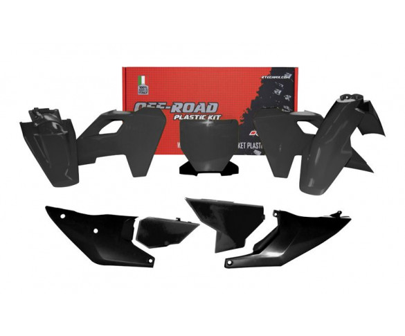 RTECH, PLASTKIT, SVART, HUSQVARNA 125-450cc
