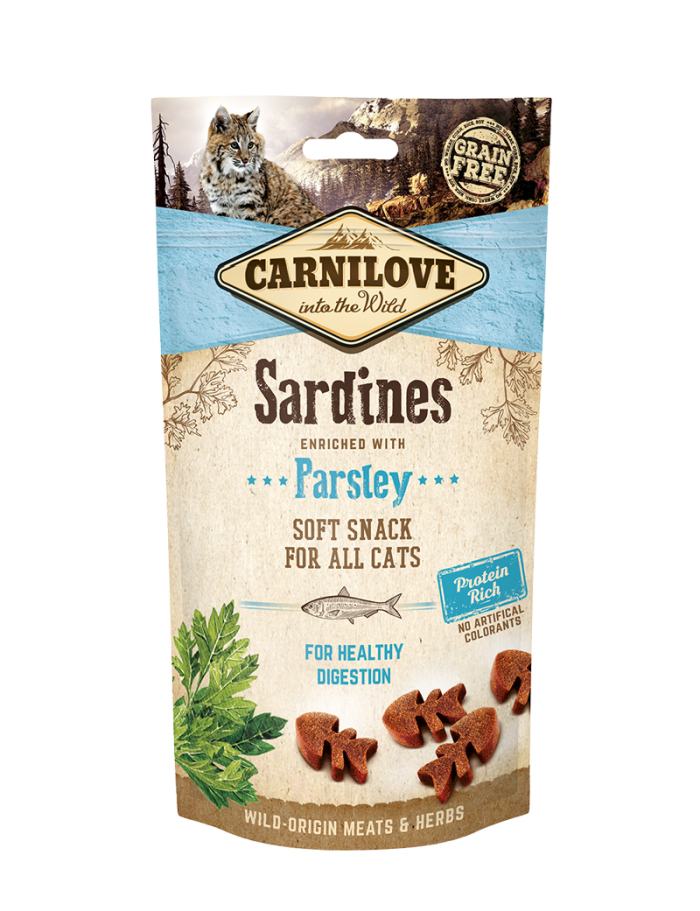 Carnilove Cat Semi Moist Snack Sardine with Parsley - 50 g