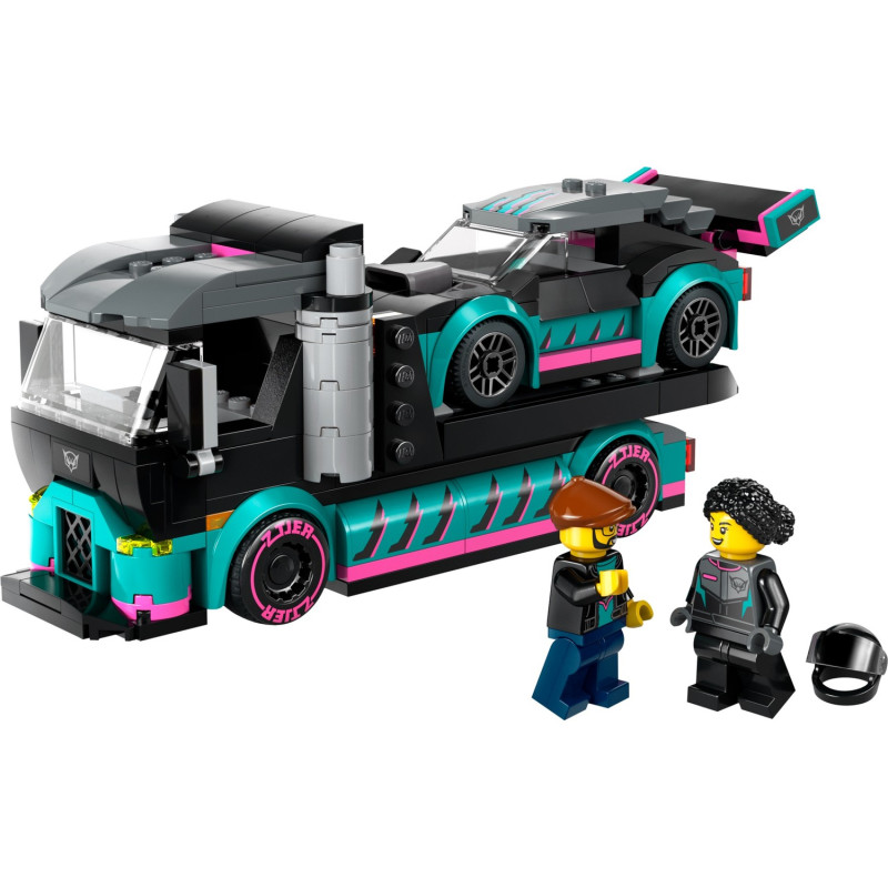 LEGO City 60406 Racerbil och Biltransport - 2