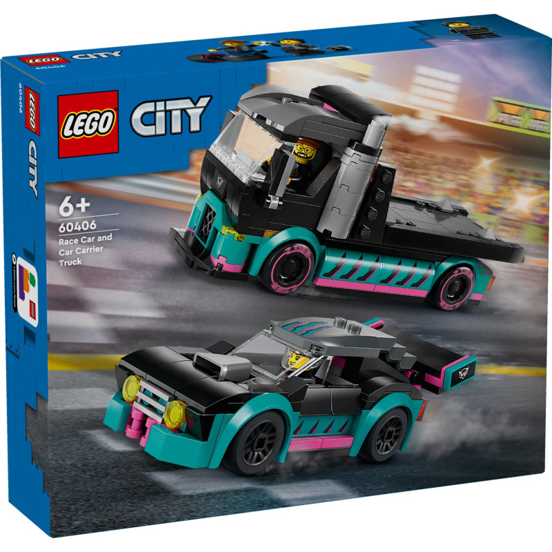 LEGO City 60406 Racerbil och Biltransport