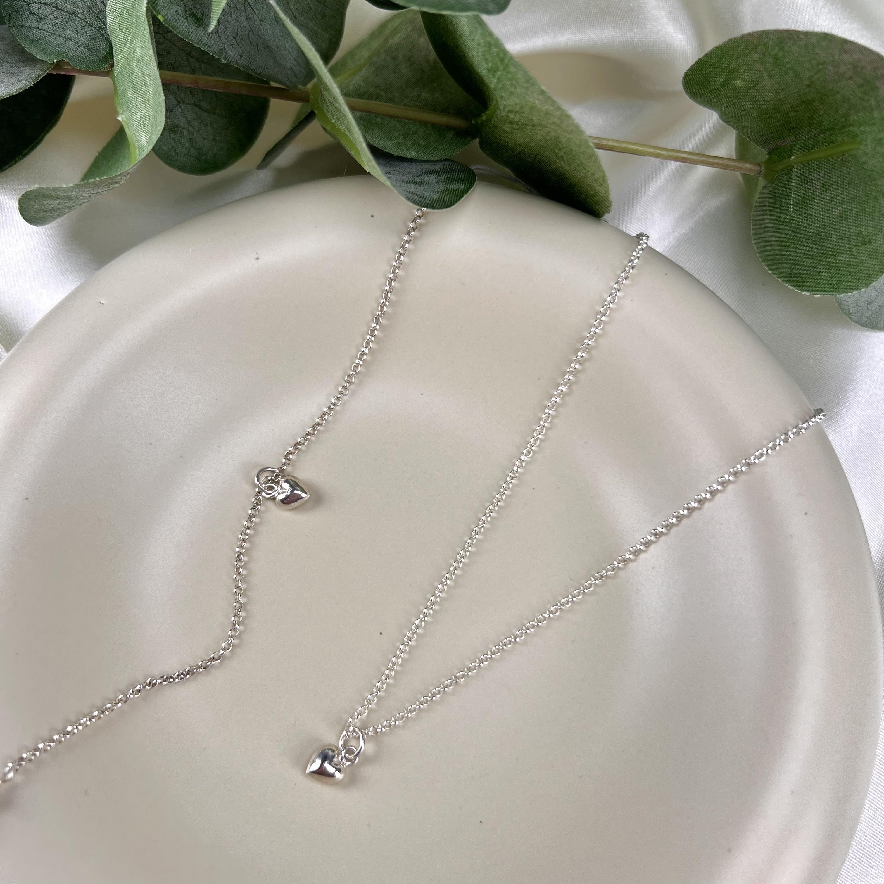 IAMLUND Mini Heart halsband silver - 3