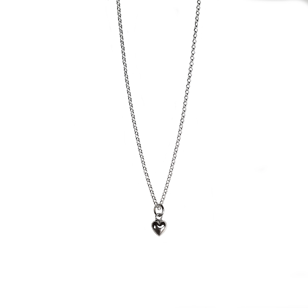 IAMLUND Mini Heart halsband silver