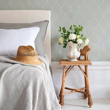 TAPET ESPALIER EGGSHELL, moss grey/ebony