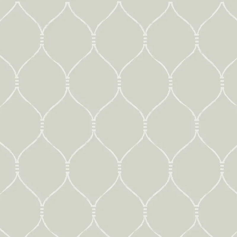 TAPET ESPALIER EGGSHELL, moss grey/ebony