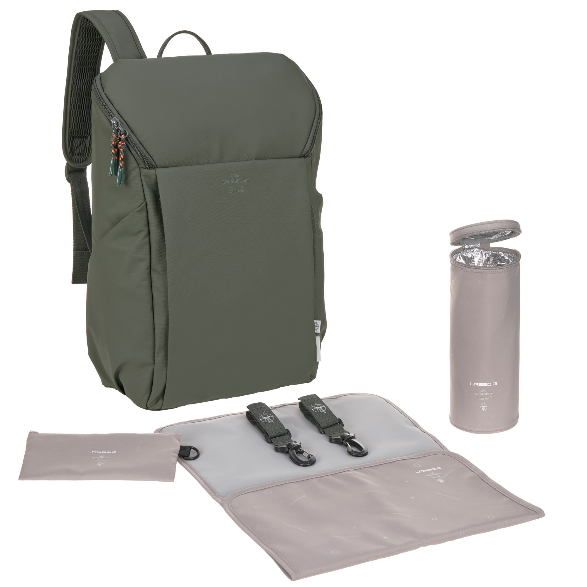 Lässig GRE Slender Up Backpack olive